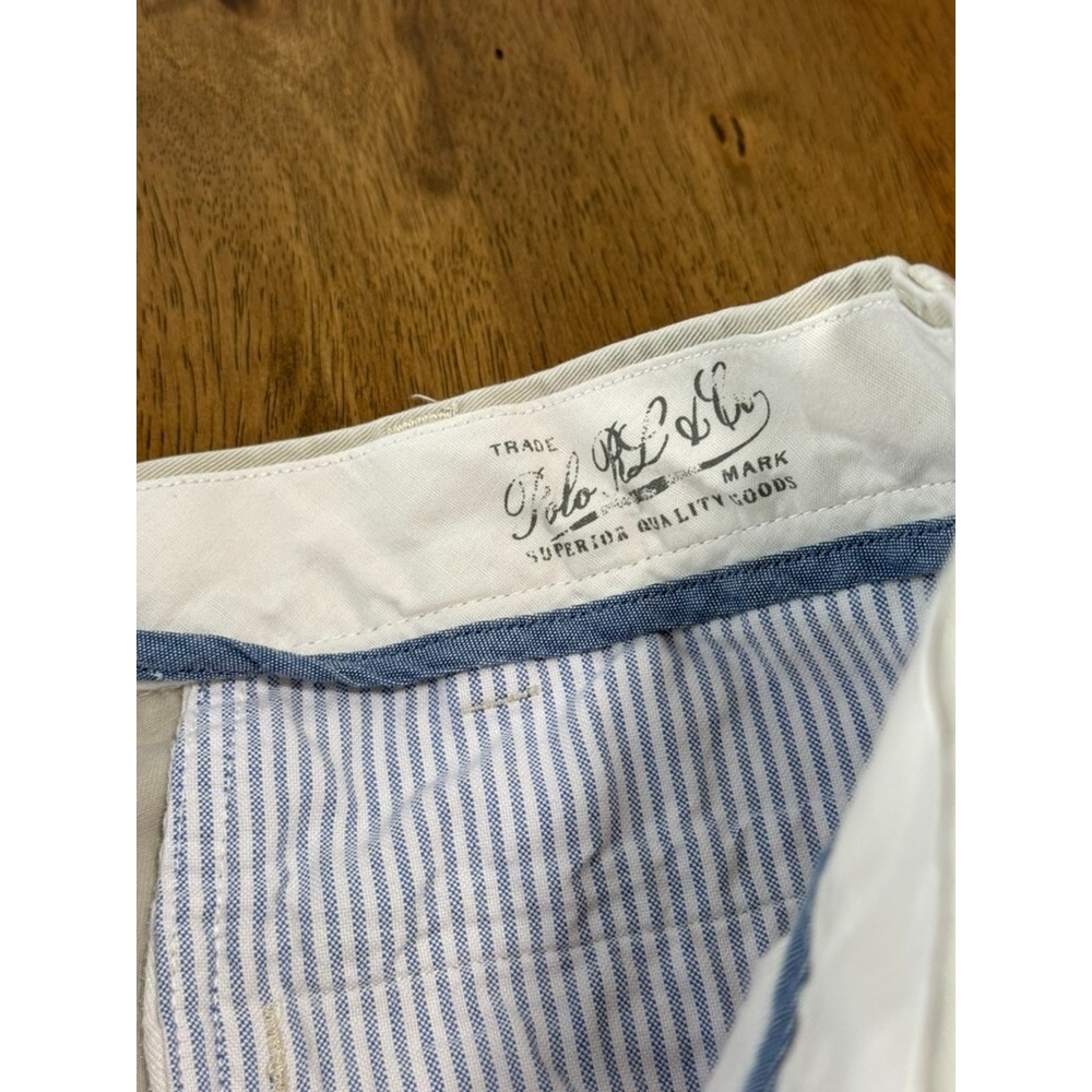 EUC Mens Polo Ralph‎ Lauren classic fit khaki pants chino flat front size 36x30 - Picture 9 of 12